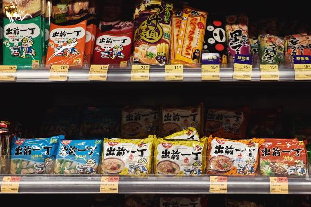 웰컴과 함께 슈퍼마켓의 양대 강자인 '파킨숍'의 인스턴트 라면. /사진=홍콩관광청