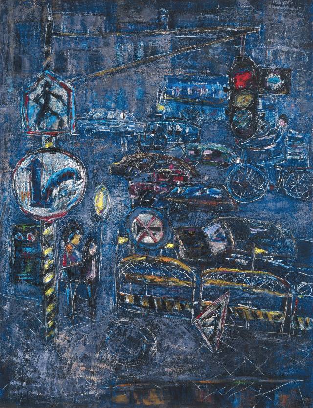 손상기 ‘공작도시-길IV’ 1980년, 캔버스에 유채, 145x112cm /사진제공=국립현대미술관