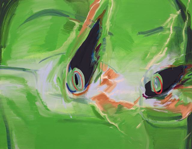 이은새, 응시하는 눈, 2018, 캔버스에 유채, 90.9×116.7cm. [제공=학고재갤러리]