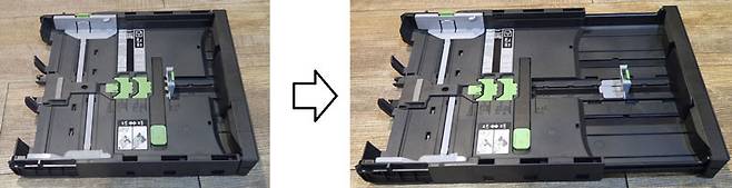 A3용으로 확장 가능한 표준 용지함
