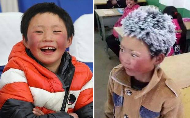 1년 전(사진 오른쪽)과 최근 왕군의 모습