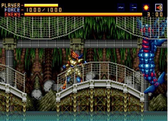 (메가드라이브 최강의 액션 게임 ‘에일리언 솔져’도 탑재되어 있다!)