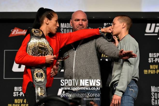 ▲ 로즈 나마유나스는 요안나 옌드레이칙의 도발에 눈 하나 깜빡하지 않았다.