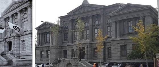 다롄 만철 본부 건물은110년 전 그대로다. 만철깃발만 달리지 않았다.중국은 제국 일본의유산을 없애지 않는다. 사진·박보균 대기자, 중앙포토