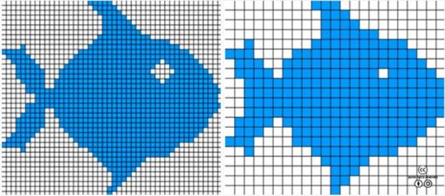 HD(좌)와 SD(우) 화질을 비교한 그림. HD는 화소수가 많아 보다 정밀한 화상을 표시할 수 있다.[출처=LG전자]