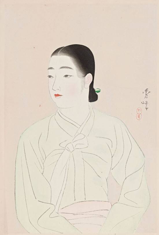 야마카와 슈호 '조선 부인'.