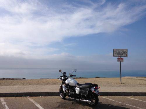 LA-샌디에고 코스 중간의 바다 전망.