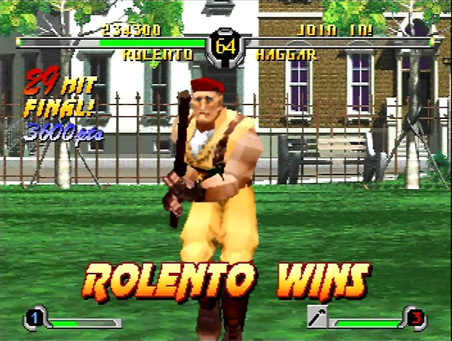 (정답은 바로 세가새턴용 파이널 파이트 리벤지!)