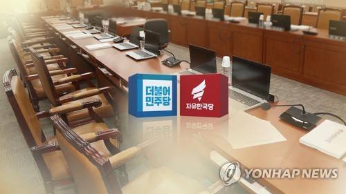 정당 지지율…민주 37.8%·한국 29.7% (CG) [연합뉴스TV 제공]