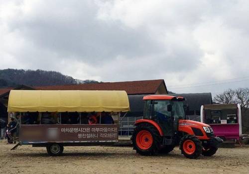 농촌체험마을 등에서 운행하는 일명 '트랙터 마차' [경기도 제공]
