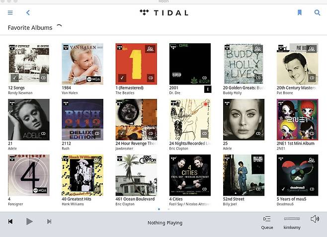 필자의 맥북에어에서 룬(타이달)을 실행한 화면