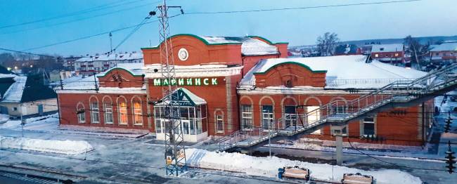 매서운 시베리아 추위를 온몸으로 체험할 수 있었던 마린스키역. 모스크바와 블라디보스토크 중간쯤에 위치해 있다.