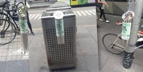 재활용을 위한 담배꽁초 전용 수거함. [자료 테라사이클]