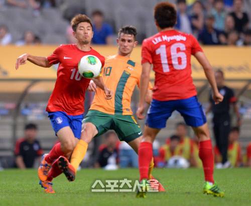 동아시안컵 한국-호주전이 지난 2013년 7월20일 서울월드컵경기장에서 열리고 있다. 강영조기자 kanjo@sportsseoul.com