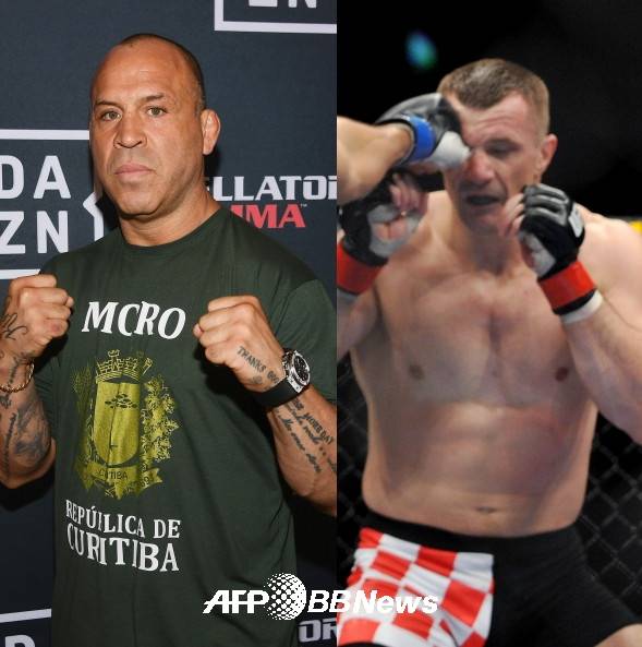 반더레이 실바(왼쪽)와 미르코 크로캅. ⓒAFPBBNews = News1