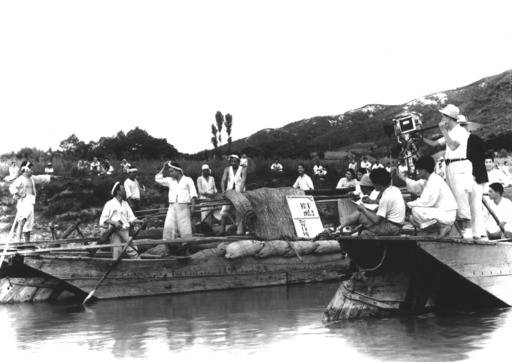 강원도에서 충청북도로 이어졌던 영화 ‘한강’의 로케이션 촬영 현장. 한국영상자료원 제공