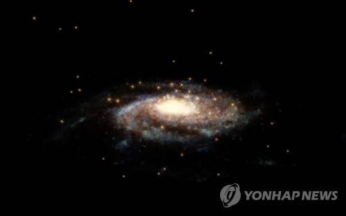 컴퓨터로 만든 우리 은하계 모델. ［UPI=연합뉴스］