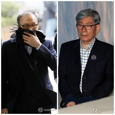 이명박 전 대통령과 원세훈 전 국정원장 [연합뉴스 자료사진]