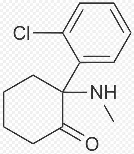 케타민의 화학구조식. [사진 마운트시나이]