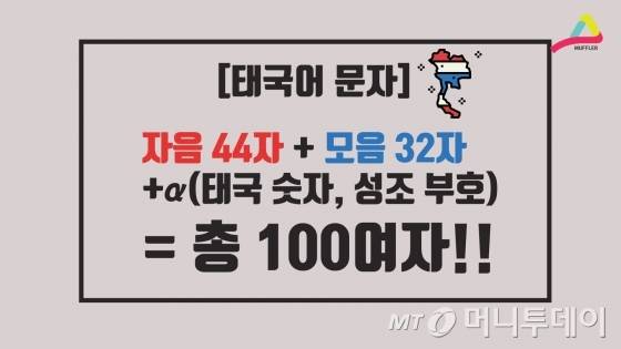 태국어 문자 개수...실홥니까?