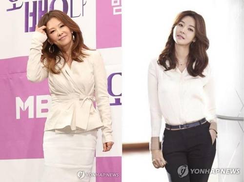 이미숙(왼쪽)과 송선미 [연합뉴스 자료사진]