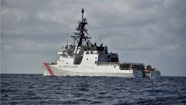 미국 해안경비대(USCG) 소속 버솔프 경비함. (미 인도태평양사령부 홈페이지 캡처)
