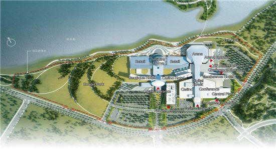 인스파이어 복합리조트 시설배치도. 인천시 제공