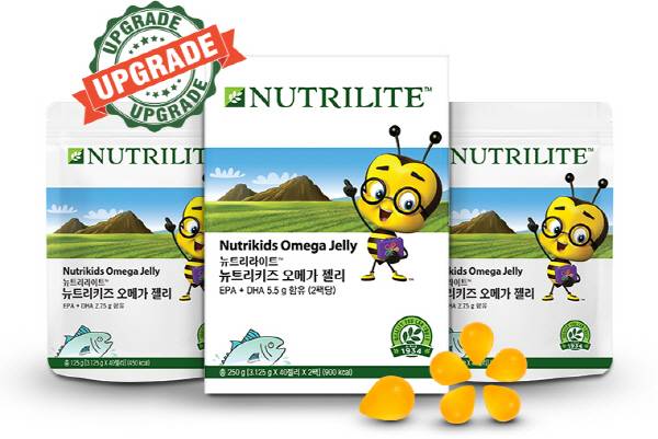 한국암웨이 뉴트리라이트가 새롭게 출시한 ‘뉴트리키즈 오메가 젤리’