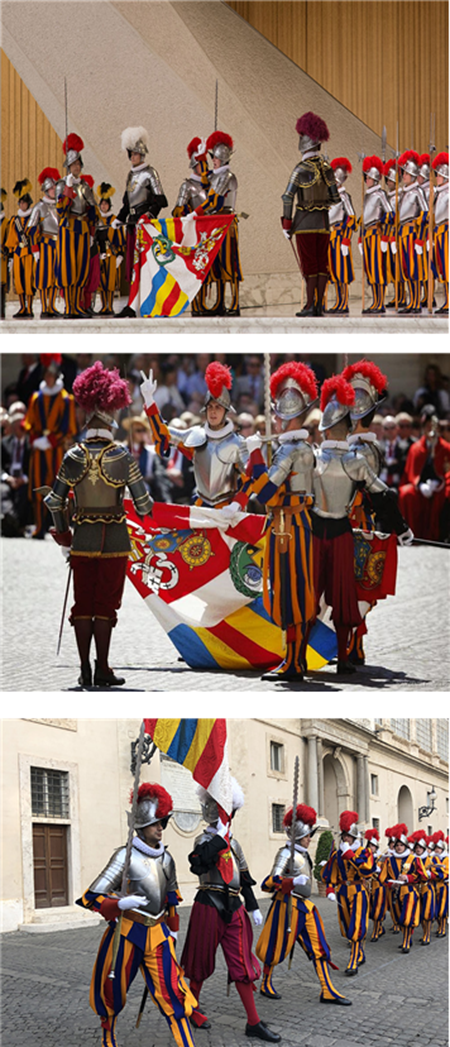 성 바울 6세 홀과 광장에서 선서식을 하는 모습. /출처= ⓒ바티칸시