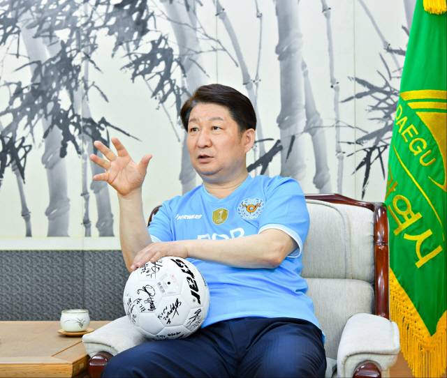 권영진 대구FC 구단주 겸 대구시장     사진제공=대구시