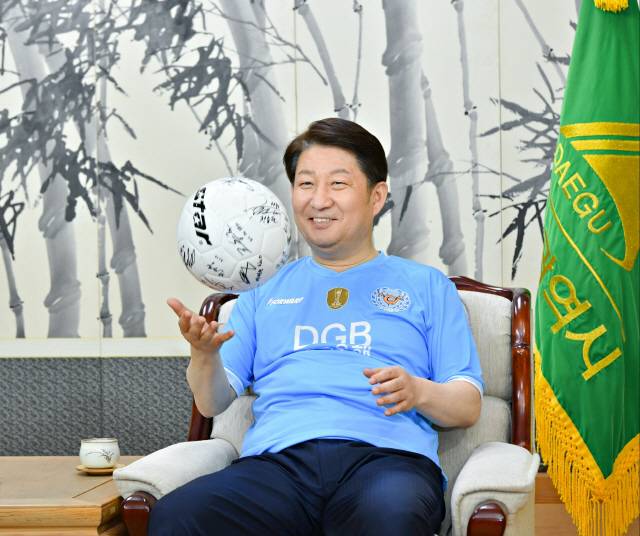 권영진 대구FC 구단주 겸 대구시장     사진제공=대구시