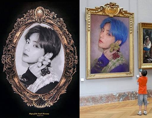 뷔 콘셉트 포토 합성사진