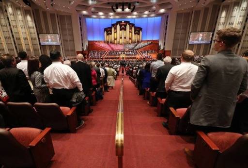 미국 유타주 솔트레이크시티에서 열린 189차 총회 모습이다.&nbsp; &nbsp;&nbsp;&nbsp;