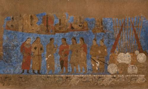 아프라시아브 궁전벽화 [동북아역사재단 제공]