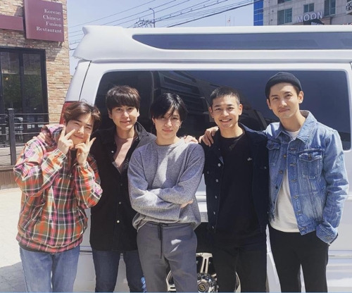 엑소 수호와 슈퍼주니어 규현, 샤이니 태민과 민호, 동방신기 최강창민 [최강창민 인스타그램 캡처]