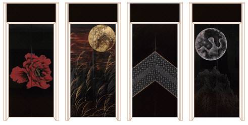 나전칠 기법을 도입한 엘리베이터 문