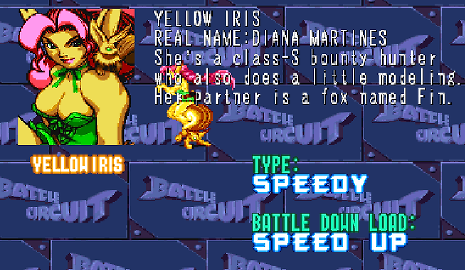 (여기에 등장하는 수인 캐릭터 ‘옐로우 아이리스’. 본명은 다이아나 마틴스)