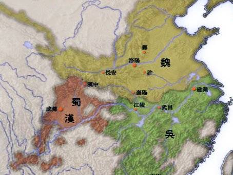 삼국시대 위(魏)·촉(蜀)·오(吳)의 실제 세력 영역. 지역 토호가 강성했던 촉한은 중앙 권력이 지방을 완전히 장악하지 못했다. [자료=나무위키]