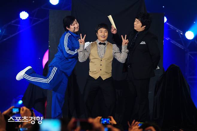 ‘달인’ 코너에 출연 중인 개그맨 노우진, 김병만, 류담. 사진 KBS