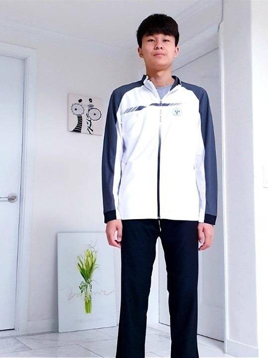 전국소년체육대회 서울시 대표단복을 입은 조민혁 선수 / 제공=조현석