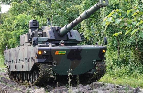 터키와 인도네시아 공동개발로 완성된 하리마우(Harimau) 경전차 [사진 FNSS]