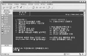 ‘새롬 데이타맨’을 이용해 PC통신 서비스 ‘천리안’에 접속한 화면. 새롬기술은 윈도 기반으로 PC통신에 접속할 수 있는 프로그램을 출시해 큰 호응을 얻었다.  /한경DB