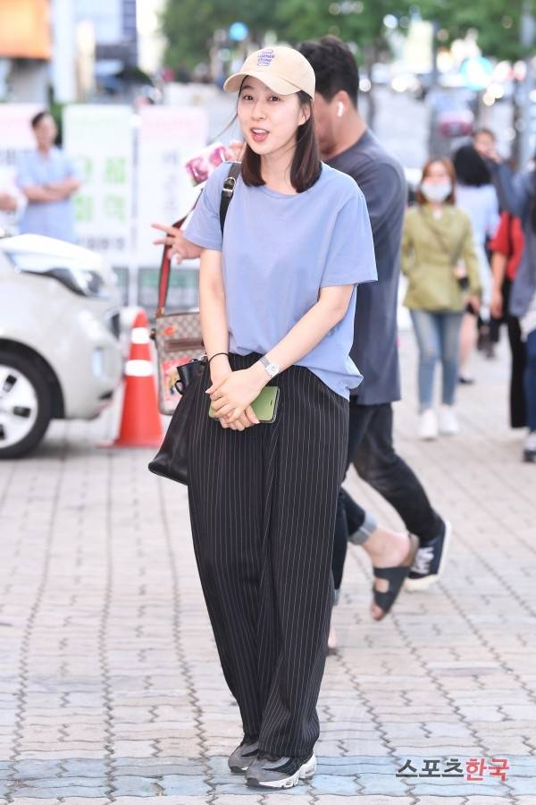 MBC 월화드라마 '특별근로감독관 조장풍'  종방연에 참석한 박지연.  사진=이혜영 기자 lhy@hankooki.com