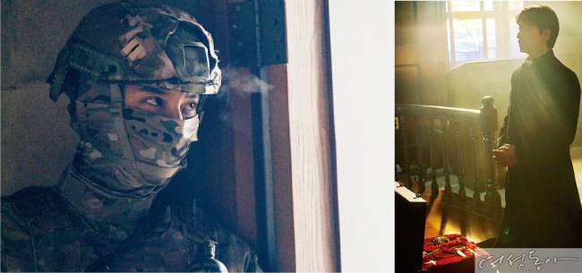 드라마 ‘열혈사제’에서 국정원 대테러 특수팀의 에이스 출신 다혈질 사제인 김해일 신부 역으로 열연한 김남길.