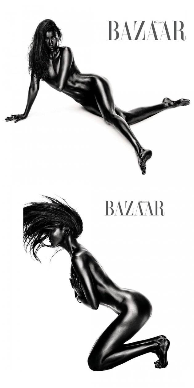 한혜진 누드 화보/사진=한혜진 인스타그램, 하퍼스바자