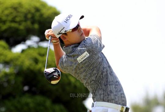 드라이빙 거리 310.58야드로 코리안투어 1위인 김비오. 사진=김상민기자