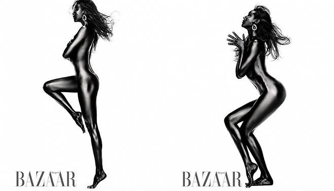 ▲ 한혜진의 누드 화보가 공개됐다. 제공l하퍼스 바자