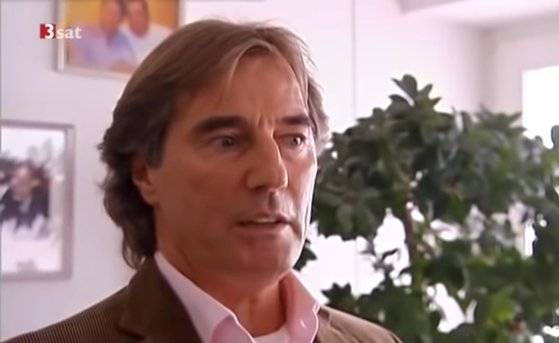 유럽 최대 성매매 업소 중 하나인 '파라다이스 스투트가르트'의 오너 위르겐 루들로프의 TV 인터뷰 장면. [사진 유튜브]