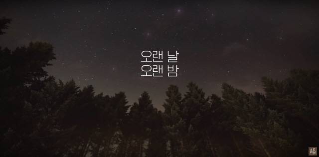 HG꼬딕씨가 쓰인 악동뮤지션 ‘오랜 날 오랜 밤’ 뮤직비디오 캡처본.