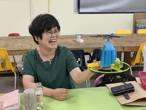 황정순씨가 만든&nbsp;‘이야기 창조기’.&nbsp;